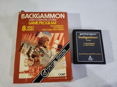 Atari 2600 Backgammon Video Computer System Game Program CX 2617 | eBay