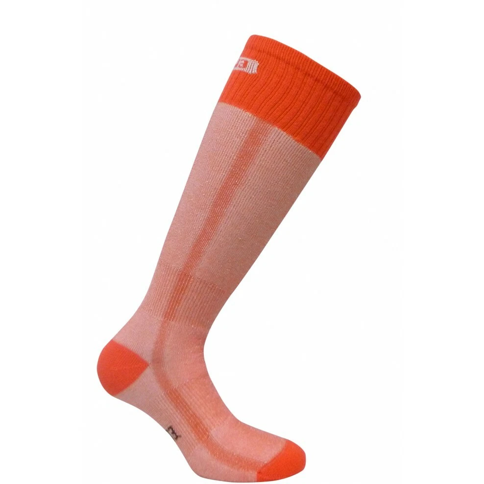 KIDS EUROSOCK SKI SUPREME SKI SOCKS ORANGE SMALL SHOE SIZE: (4.5 6)