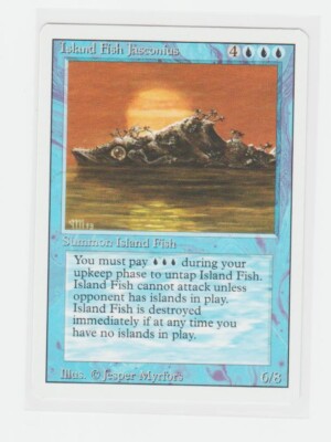 Magic the Gathering ~ MTG ~ 1x Island Fish Jasconius ~  M/NM ~ REVISED