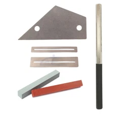 6Pcs Guitar Luthier Tool Kit Fret Crowning File Fret Rocker Fingerboard Guard 