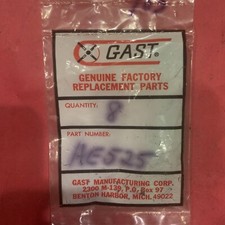 LOT OF 8 GAST AE525 1/4" woodruff key, half moon NOS