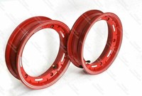 Vespa LML PX Sprint Rally VBB 2 X 10 Zoll Rote Aluminium Tubelosse Felge Neu