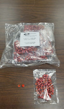 ALUMINUM SEAL, 11MM, RED, PTFE/RED RUBBER, CRIMP TOP - CASE OF 1000