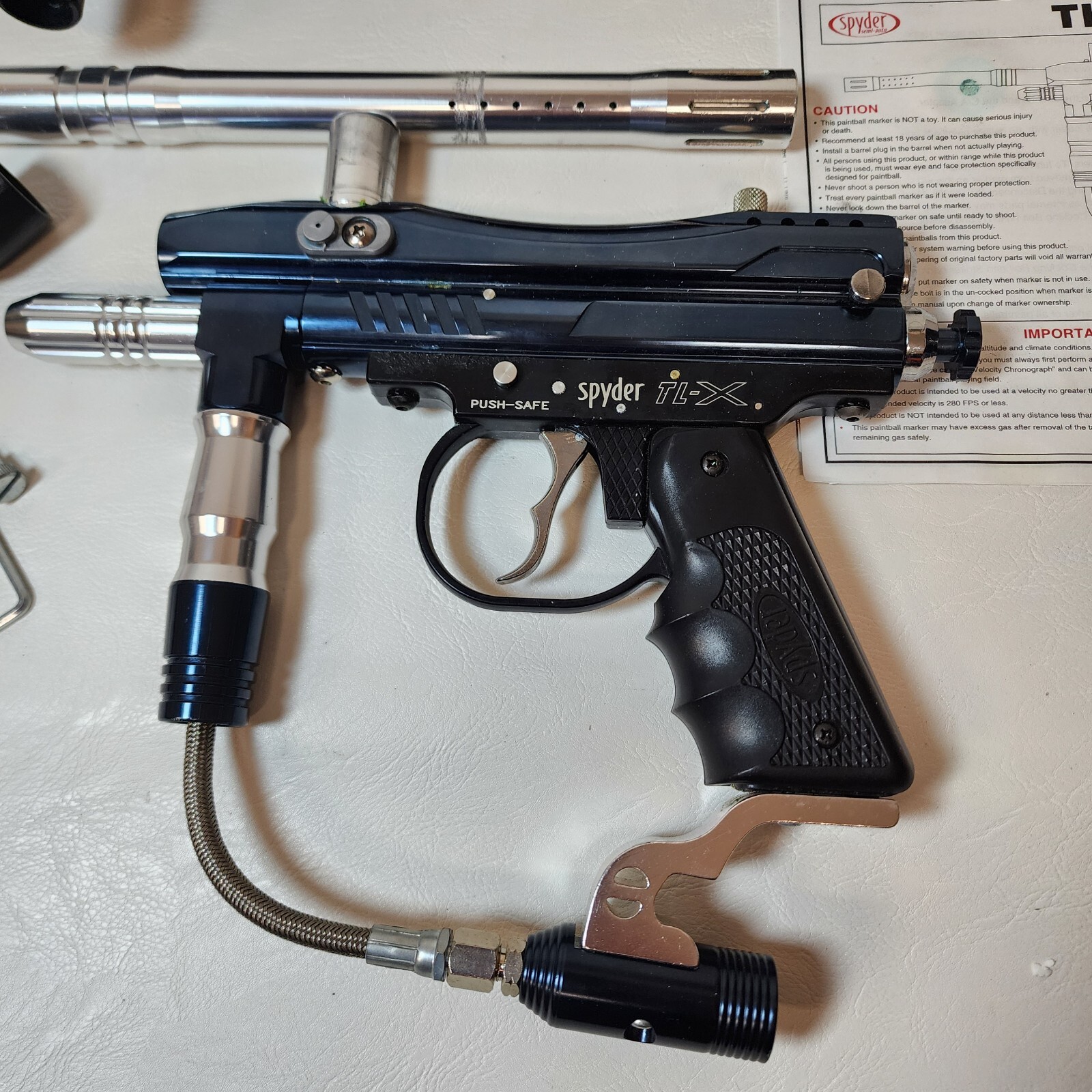 Spyder TLX Paintball Gun Used and Accessories See Description eBay