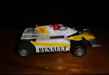 TYCO Slot Car RENAULT Yellow and Black Formula-1 F-1 Race Car