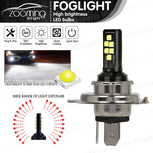 H1 H3 H4 H7 H8 H9 H11 H16 P13W 9005 9006 LED Fog Light Driving Bulbs 3030 12SMD - Bild 17 von 58