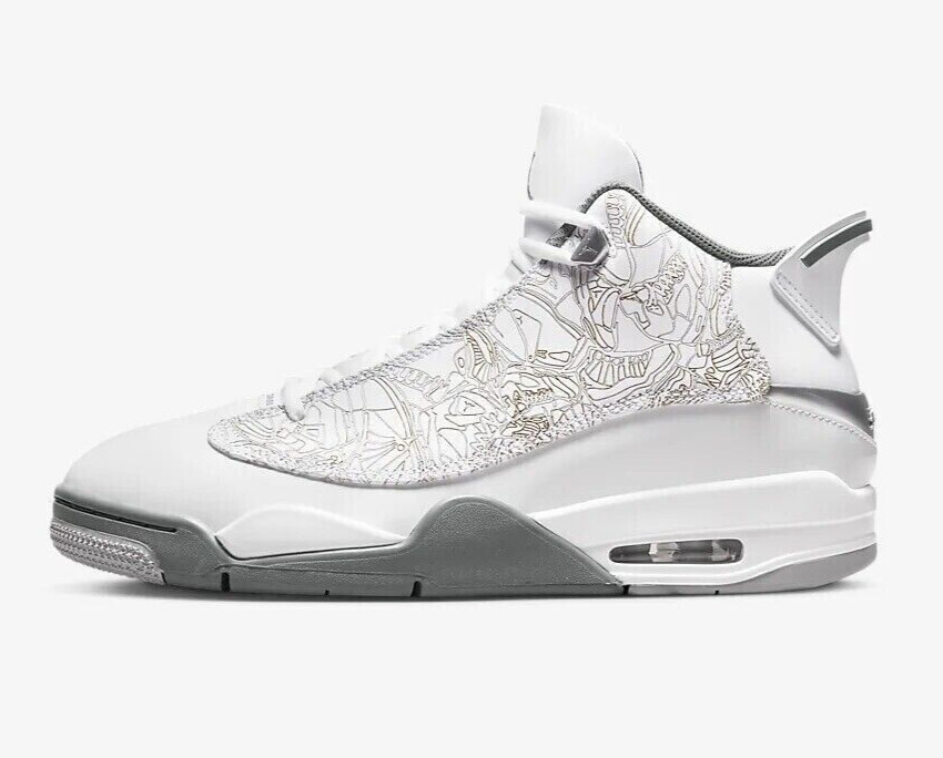 NIKE AIR JORDAN DUB ZERO SIZE UK 9.5 EUR 44.5 (311046 107) WHITE / COOL GREY