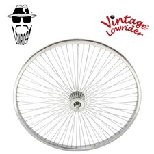 26" Steel Front Wheel 72 Spoke 14g Chrome.