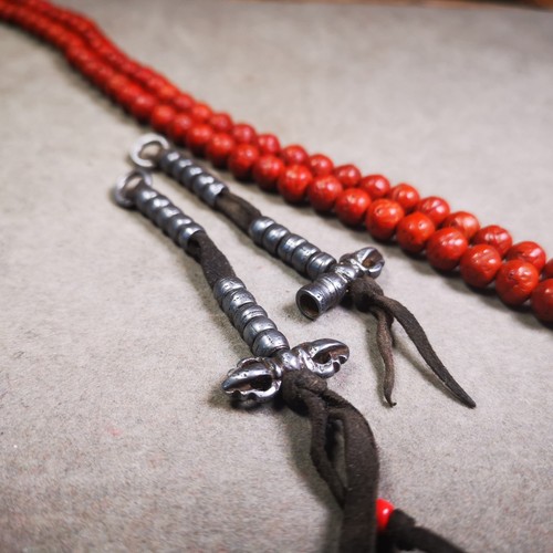 Gandhanra 6mm Cold Iron Tibetan Buddhist Prayer Bead Counters for 8-15mm Mala