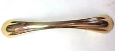Drawer Pull Handle Solid Brass Bright Polished 3" & 3-3/4" Dual Screw Center MCM