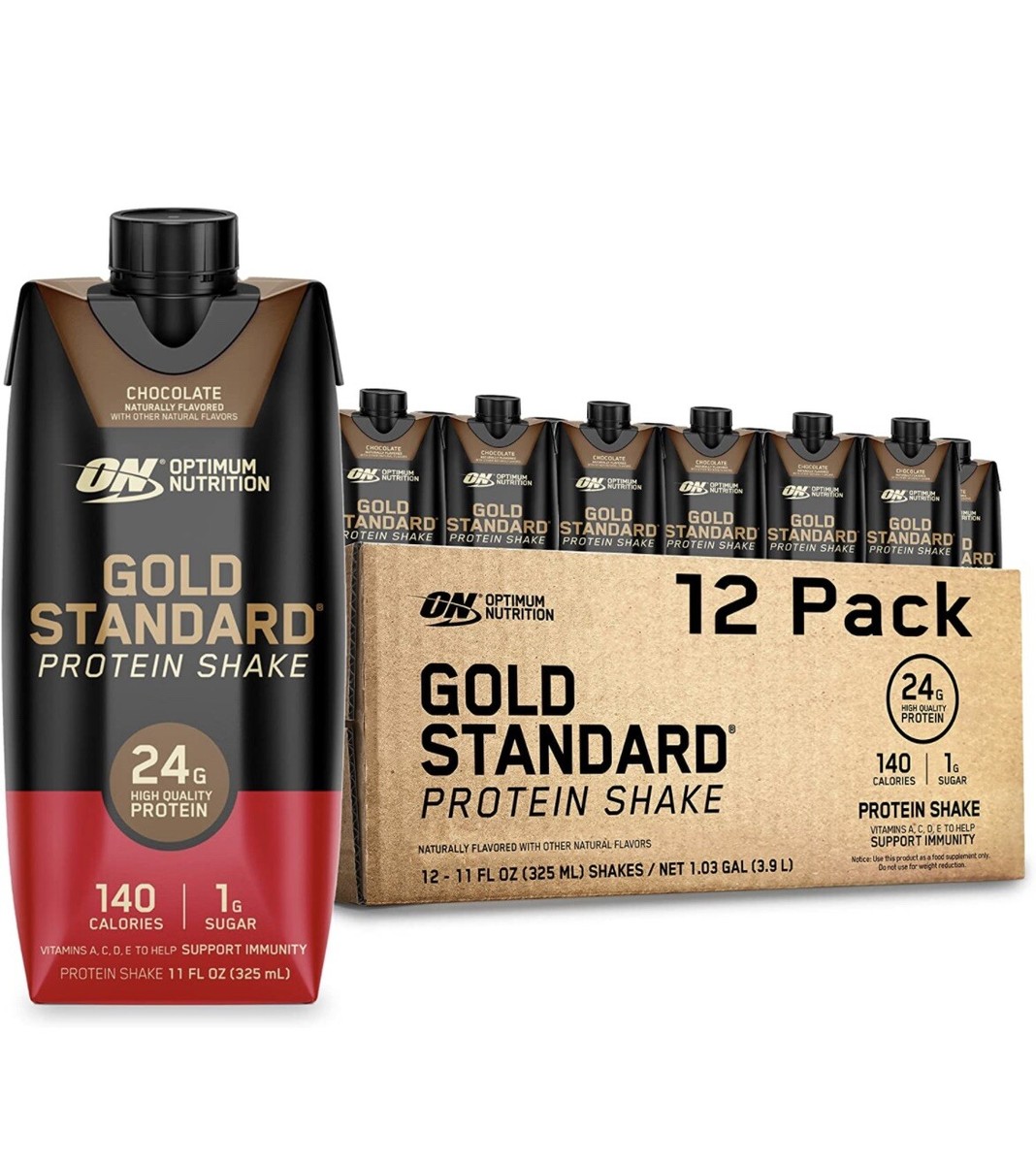 Optimum Nutrition Gold Standard Protein Shake, 24g Protein Ready
