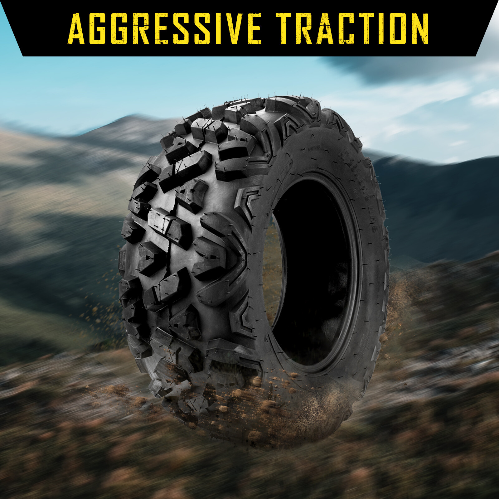 New Off Road ATV Tires 25x812 25x8x12 Front & 25x1012 25x10x12 Rear