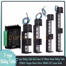 Guía lineal CNC ﻿Mesa deslizante tipo T 50-300 mm carrera motor paso a paso kits de controlador