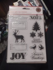 Christmas Signature Collection Clear Cling Stamps Crafters Companion Set - New