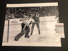 JSA GERRY CHEEVERS & KEN HODGE AUTOGRAPHED 16X20 PHOTO SIGNED AUTO MASK 709