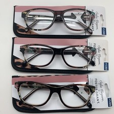 "3 PAIR"  FOSTER GRANT SOFIA VERGARA LINDA BRY 1.50 READING GLASSE READERS