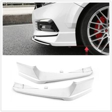2PCs White Front Bumper Side Lip Molding Trims For Honda Accord 2018-2019