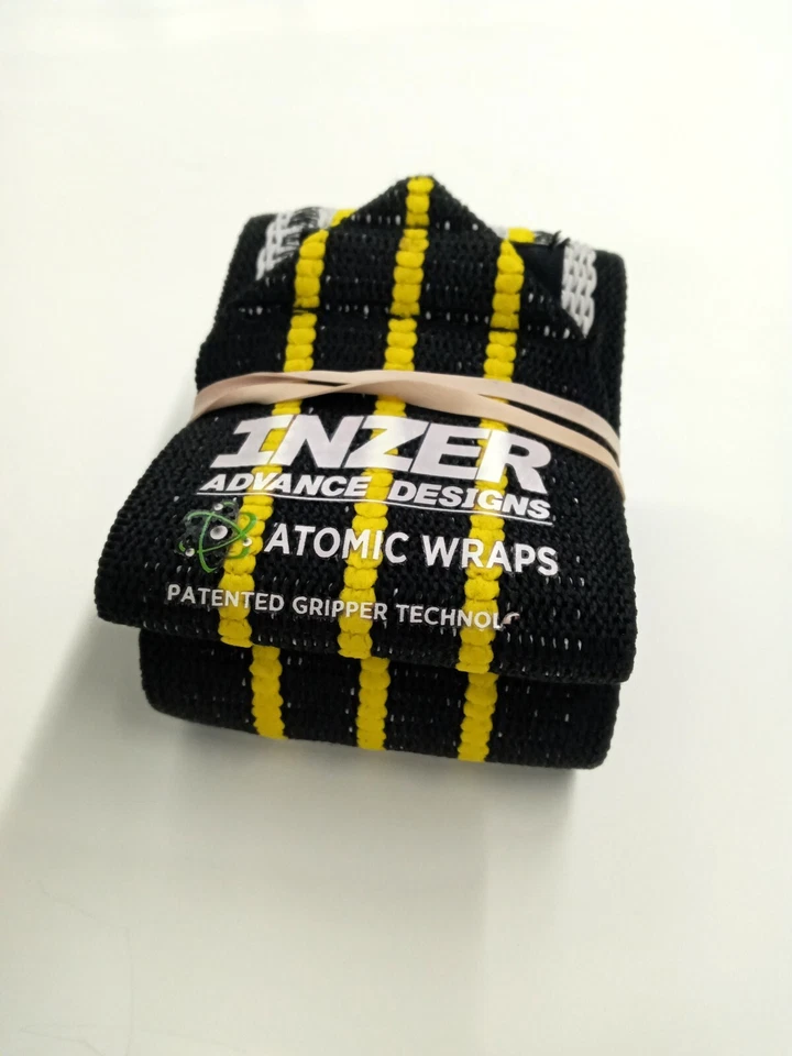 INZER ATOMIC Wrist Wraps (Pair) 36'' Powerlifting Weightlifting Bench Press - Image 2 of 2