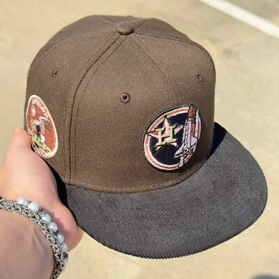 NWT Brown Houston Astros Apollo 11 NASA 59fifty New Era Fitted Hat Cap