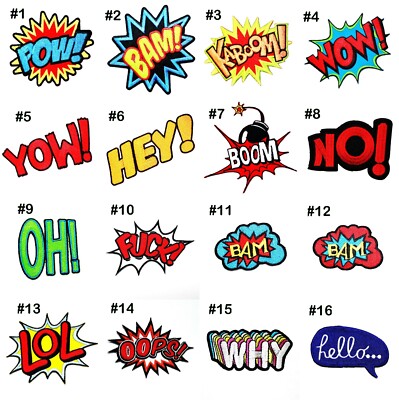 Comic Cartoon Action Super Hero Movie Fighting DIY Clothing Jeans Iron on Patch