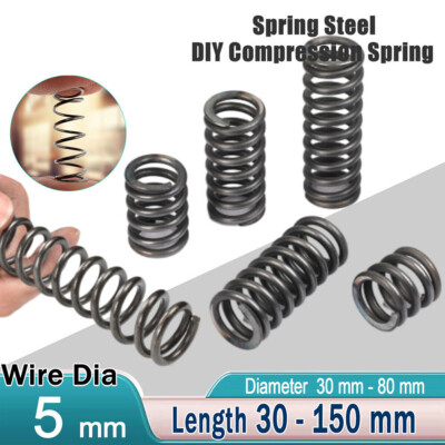 #ad Compression Spring Steel 5 mm Wire Dia Small Pressure Springs Coil Spring $22.07