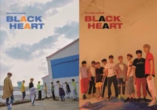 K-POP UNB 2nd Mini Album [BLACK HEART] 2Ver SET CD+52p Photobook+2p Photocard