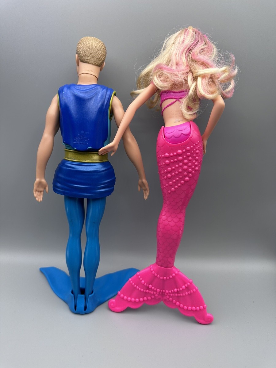 RARE! Mattel Barbie The Pearl Princess Lumina mermaid pink merman