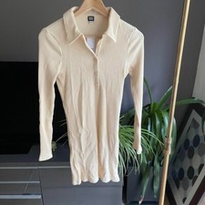 Urban outfitters BDG cream ribbed polo Dress - Size L
