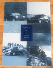 1996 CHRYSLER JEEP RANGE BROCHURE inc Wrangler Grand Cherokee Viper GTS Neon