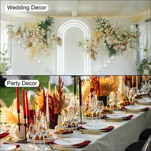 30Pcs Faux Pampas Grass17"/43cm Fake Pampas Grass Decor for Living Room Party... - Picture 4 of 5