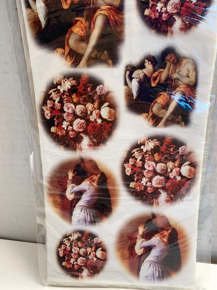 Candle Decorating Kit Wax/Muslin Sheets ANGELS LOVE ROMANCE FLOWERS Arts CRAFTS - Image 3 of 4