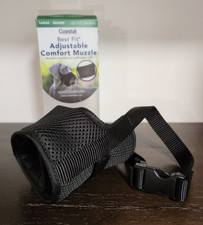 COASTAL BEST FIT Adjustable Comfort Muzzle Color: Black Size: Large NIB