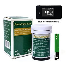 Accu-Answer iSaw Urine Uric Acid Test Strips-25 Test Strips for LBM-01