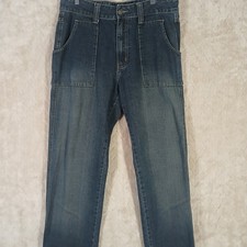 Vintage 90s Dickies Tykes Men's 33x30 Blue Jeans Utility Carpenter Denim Red 22