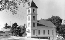 RPPC Washburn's Memorial Church, Sherman Mills, Maine c1940s Vintage Postcard