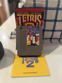Tetris 1 & 2 Lot (NES Nintendo Entertainment System) Authentic CIB Complete