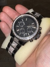 MICHAEL KORS MK5829 LADIES MENS STEEL CRYSTAL GLITZ CHRONOGRAPH WATCH