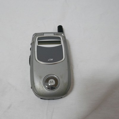 Motorola i series i730 - Silver and Gray ( Nextel ) PTT iDEN Flip Phone