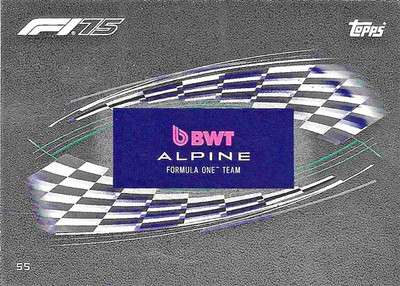 2025 Turbo Attax - Team Logo - BWT Alpine Formula One Team #55