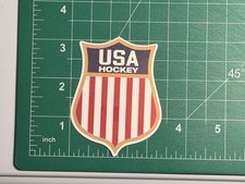 Team USA Hockey Shield/Crest - Laminated Vinyl Sticker - 3