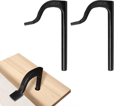 PONY 2PCS 8'' Bench Hold-Down Clamp Heavy-Duty Bench Dog Clamps Fits 11/16'' Holes