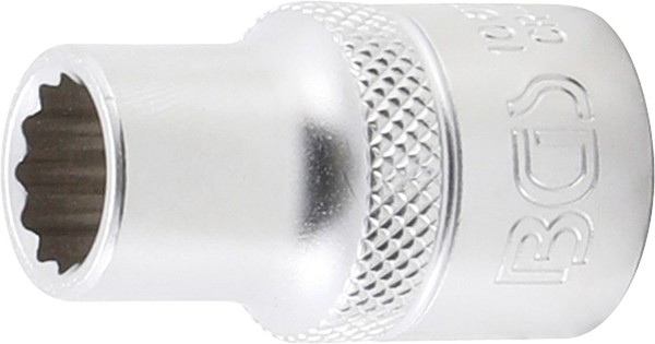 "Bgs STECKSCHLÜSSEL-EINSATZ ZwÖLfkant, Innenvierkant 12,5 Mm (1/2\"), Sw 11 Mm"-image