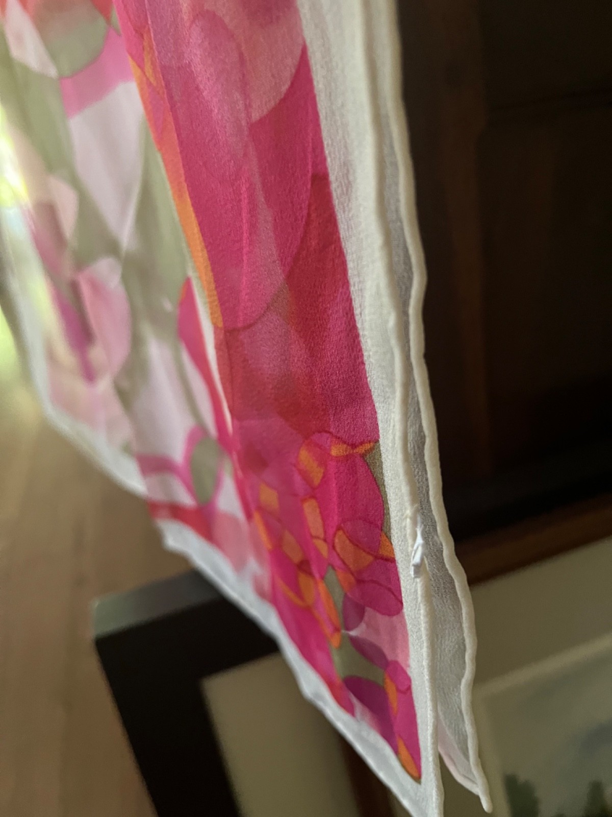 Long rectangular lightweight scarf about 68 x abo… - image 6