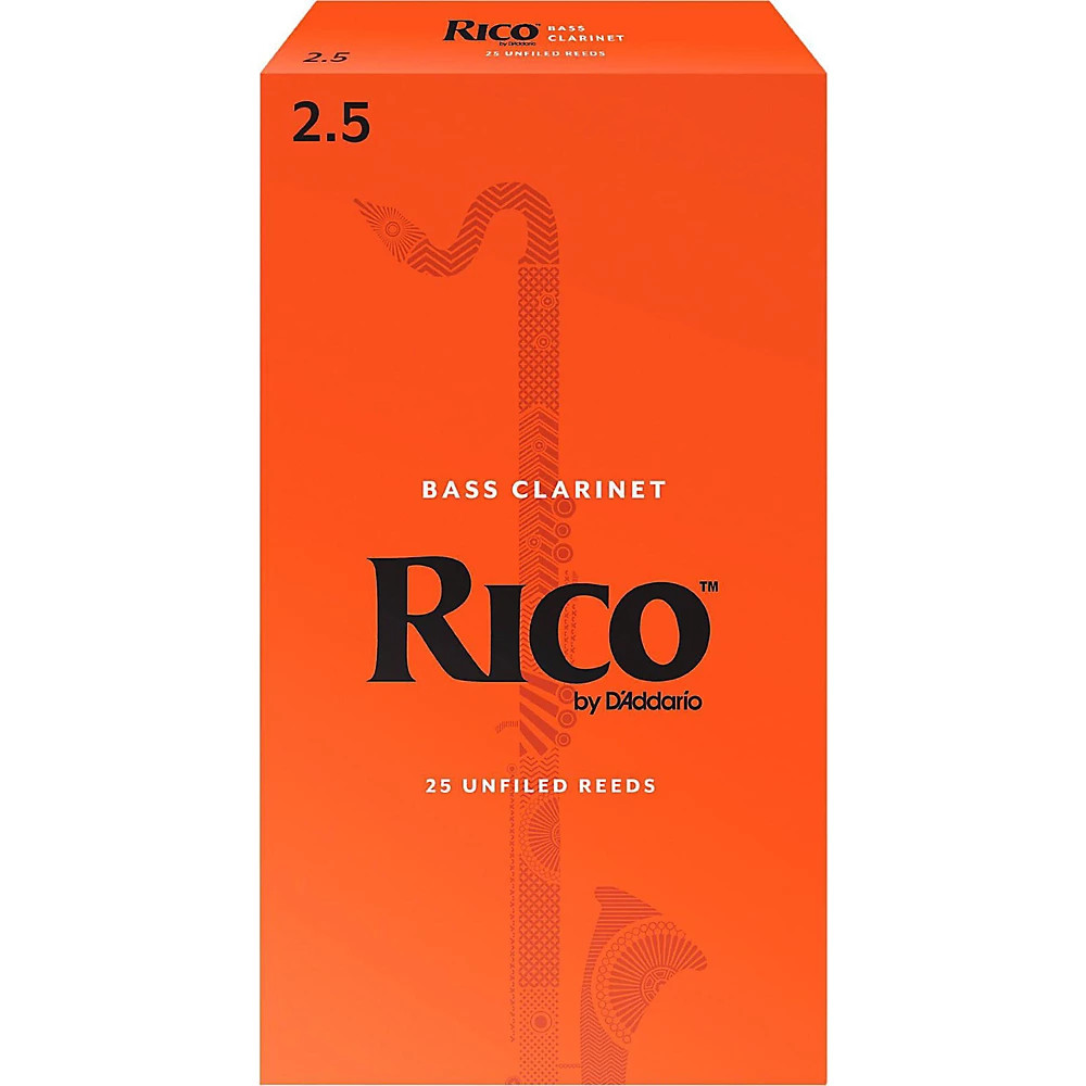 Rico Bass Clarinet Reeds Box of 25 Strength 25 15790₽