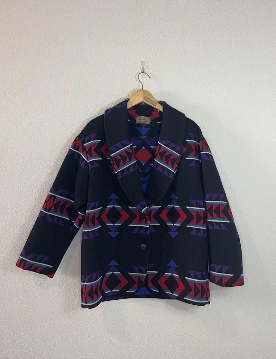 Pendleton Knockabouts Aztec Western Wool Jacket V… - image 1