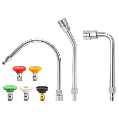 #ad #ad Pressure Washer Extension Wand Stainless Steel 30° 90° and 120° Curved Pow... $31.03