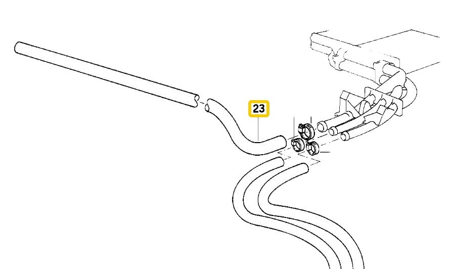 Durite de refroidissement moteur de qualité supérieure renforcée pour BMW Série 5 E34 - 2