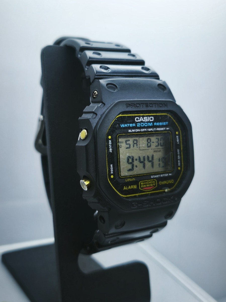 Vintage Casio G Shock DW-5600C-9CV SCREWBACK Gold Line 901 Mod