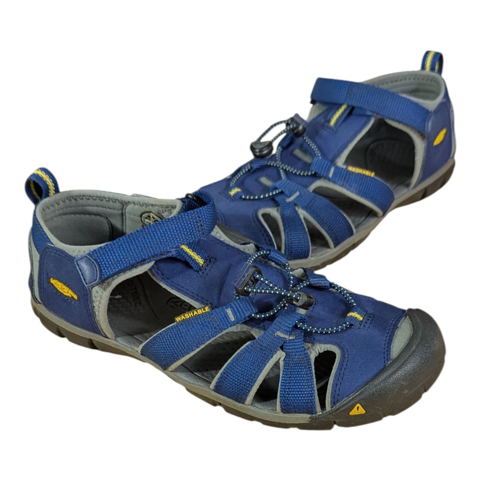 Keen Newport H2 Blue Closed Toe Adjustable Strap Hiking Mens Sandals sz 6 Youth