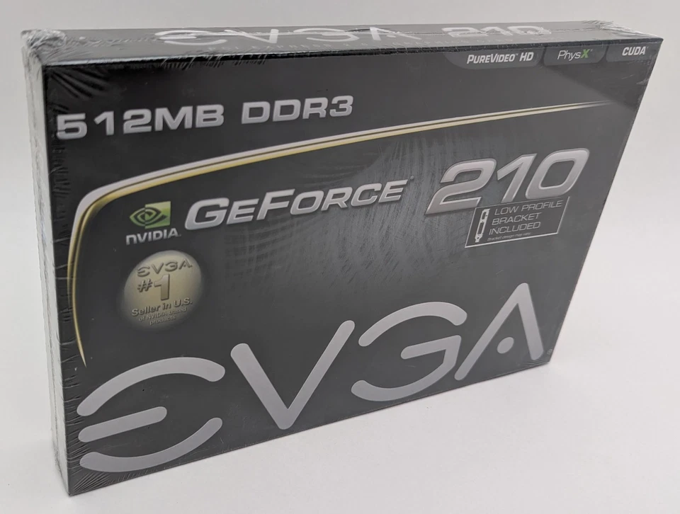 EVGA GeForce 210 512MB DDR3 VGA DVI HDMI PCIe Graphics Card 512-P3-1311-KR - NIB - Image 3 of 4